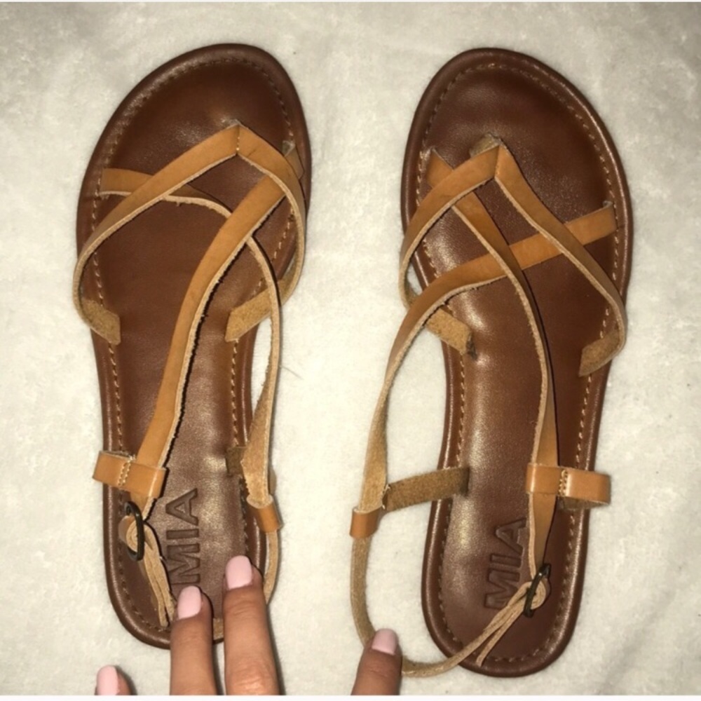 Tan sandals